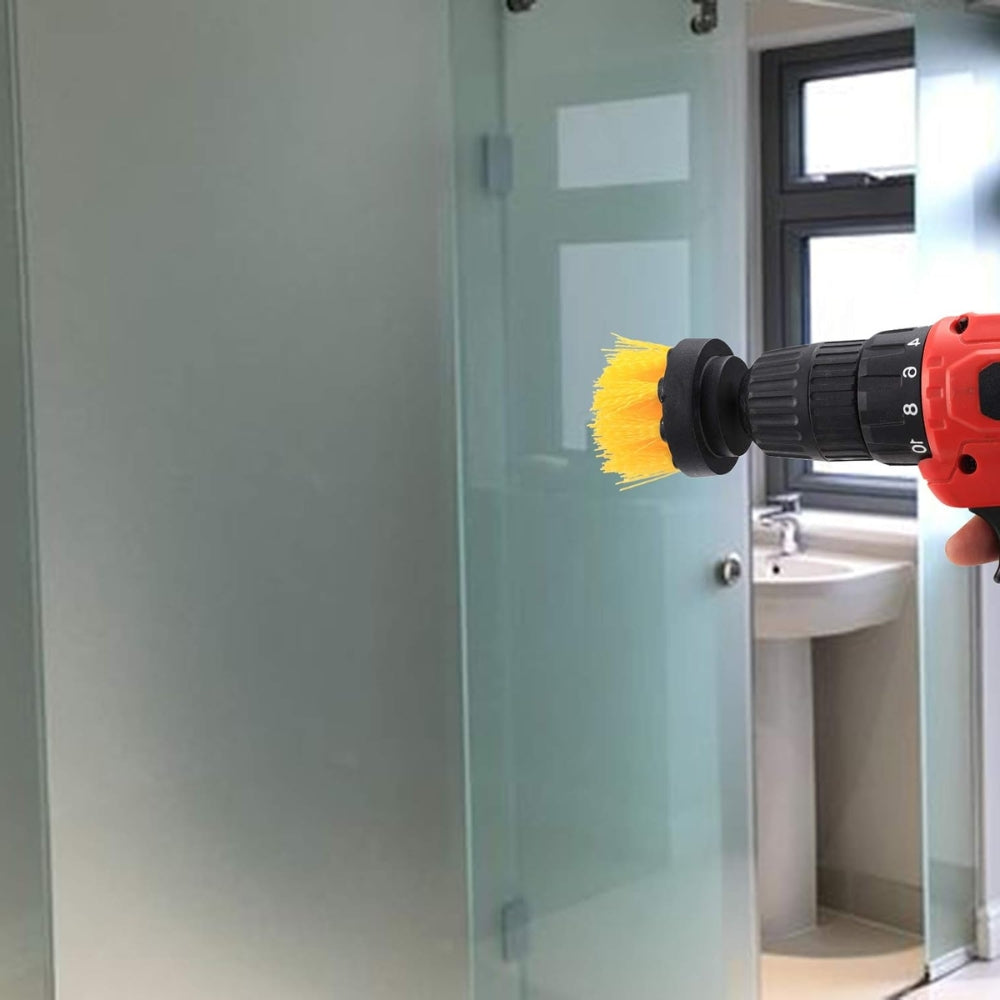 Electric Drill Brush Set Power Scrubber Brush For Carpet Bathroom Surface