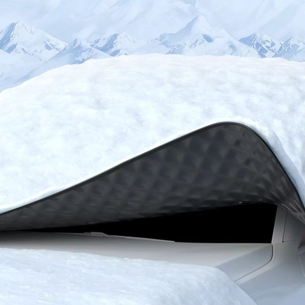 Large Magnetic Snow Cover for Car Windshield