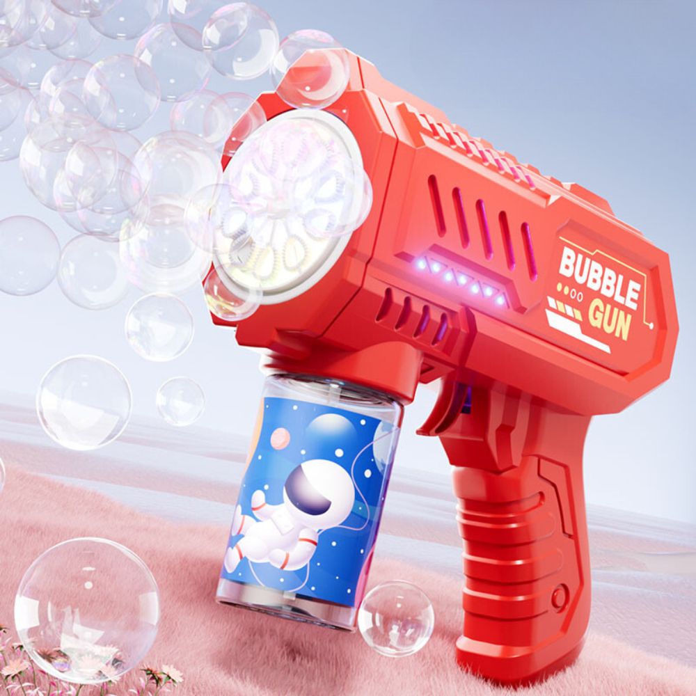 Kids Electric Bubble Gun with 10-Hole Handheld Design