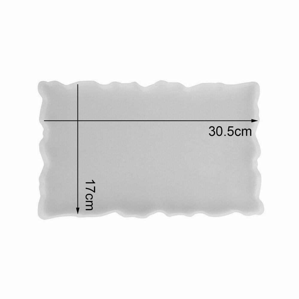 Large Safe Silicone Tray Artist Mold Irregular Coaster Resin Art DIY Tray Mould