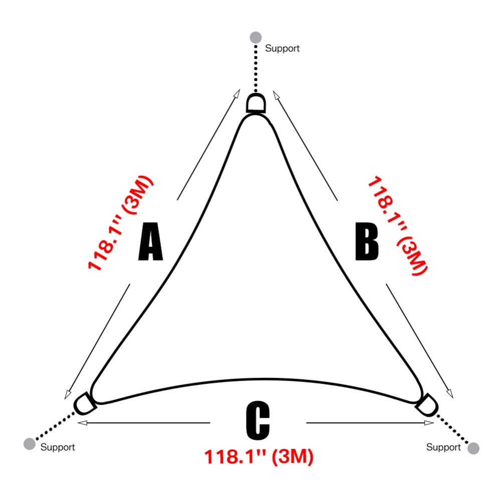 Waterproof Sun Shade Sail Cloth Shade cloth Outdoor Garden Canopy