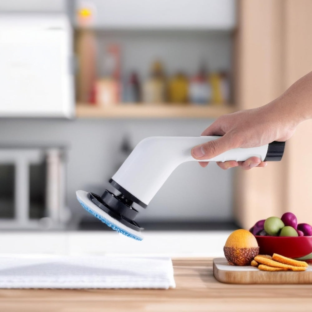 9 in 1 Cordless Rechargeable Electric Spin Scrubber Turbo Scrub Cleaning Brush