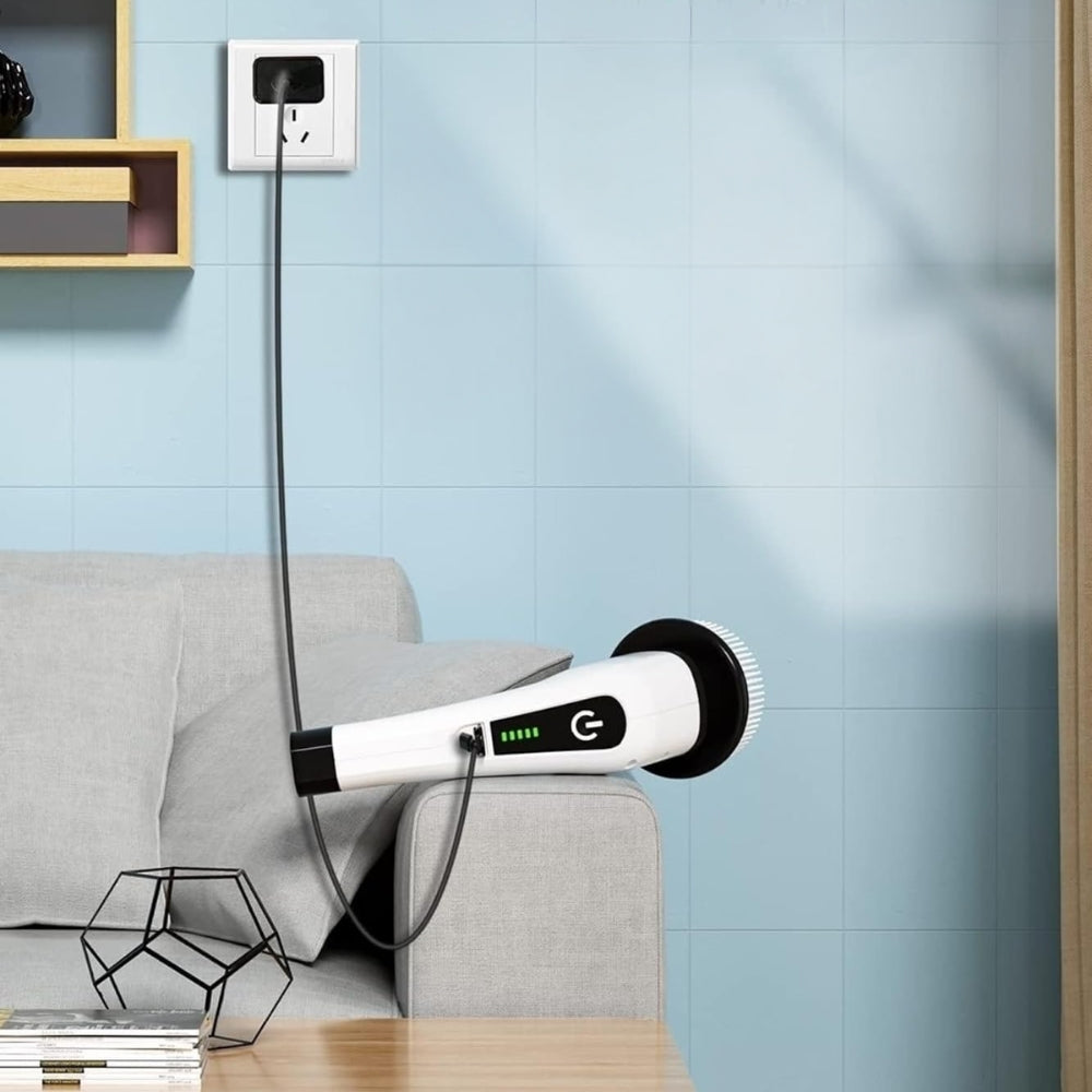 9 in 1 Cordless Rechargeable Electric Spin Scrubber Turbo Scrub Cleaning Brush