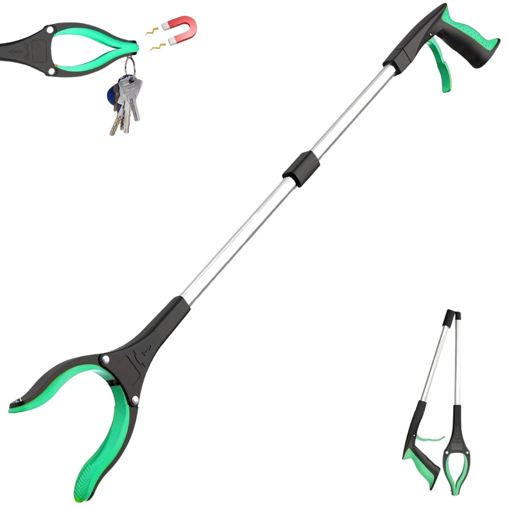 Grabber Reacher Tool 360° Rotating Jaw & Magnet
