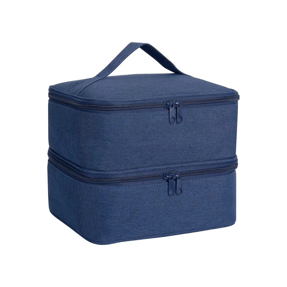 Portable Nail Polish Organizer Handheld Double Layer