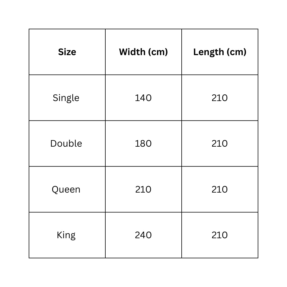 Goose Feather Down Quilt 500/700GSM Duvet Doonas