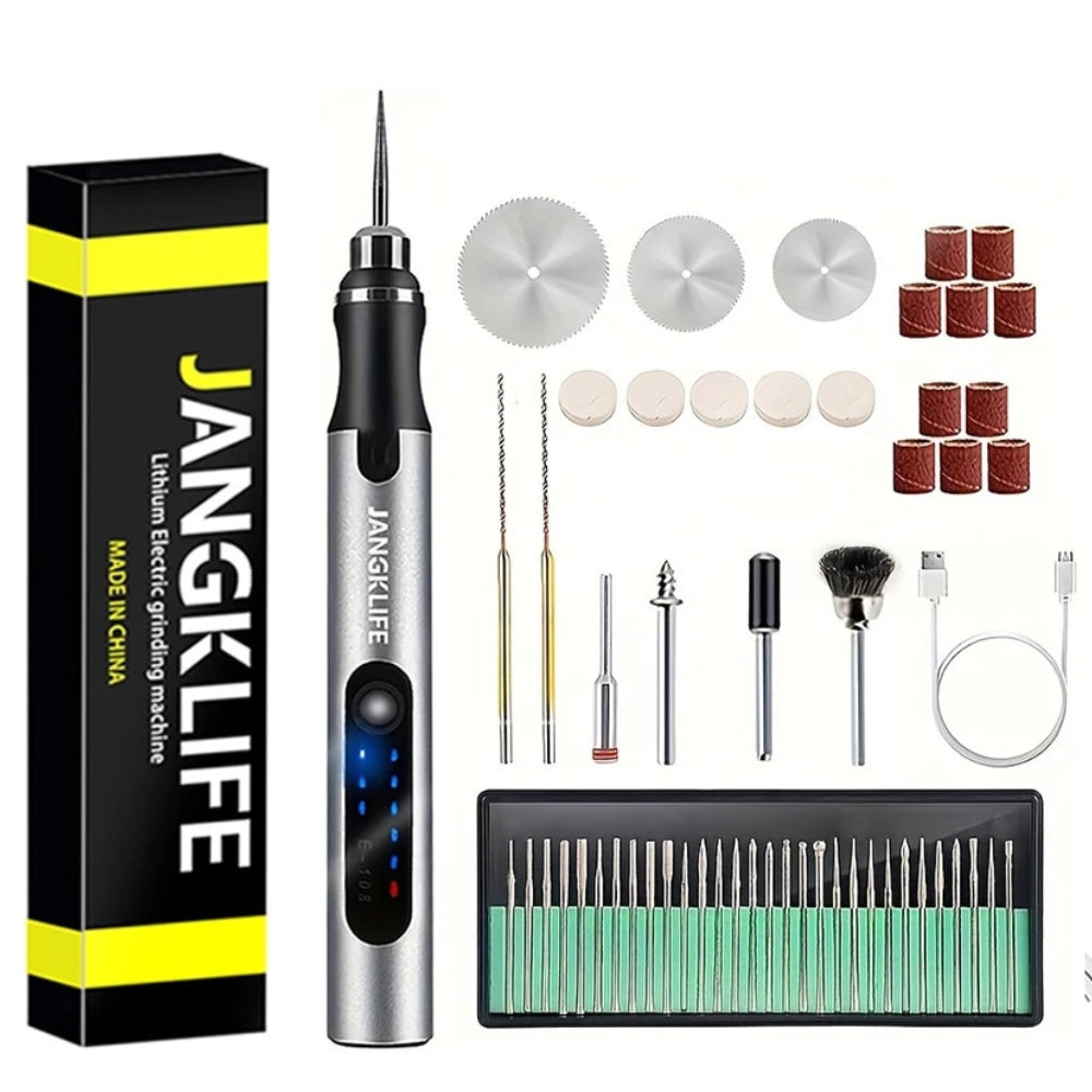 Cordless USB Rotary Tool Kit for Woodworking Engraving Jewelry Metal and Glass