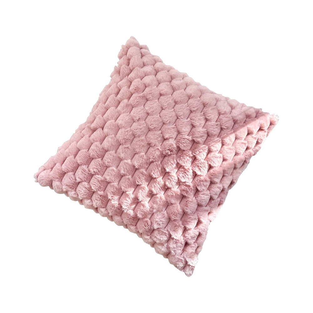3D Soft Plush Turtle Pineapple Grid Throw Pillowcase