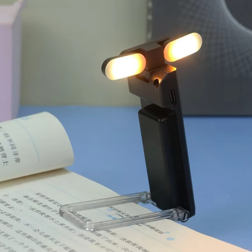 USB Rechargeable LED Clip-On Book Light for Bedtime Reading