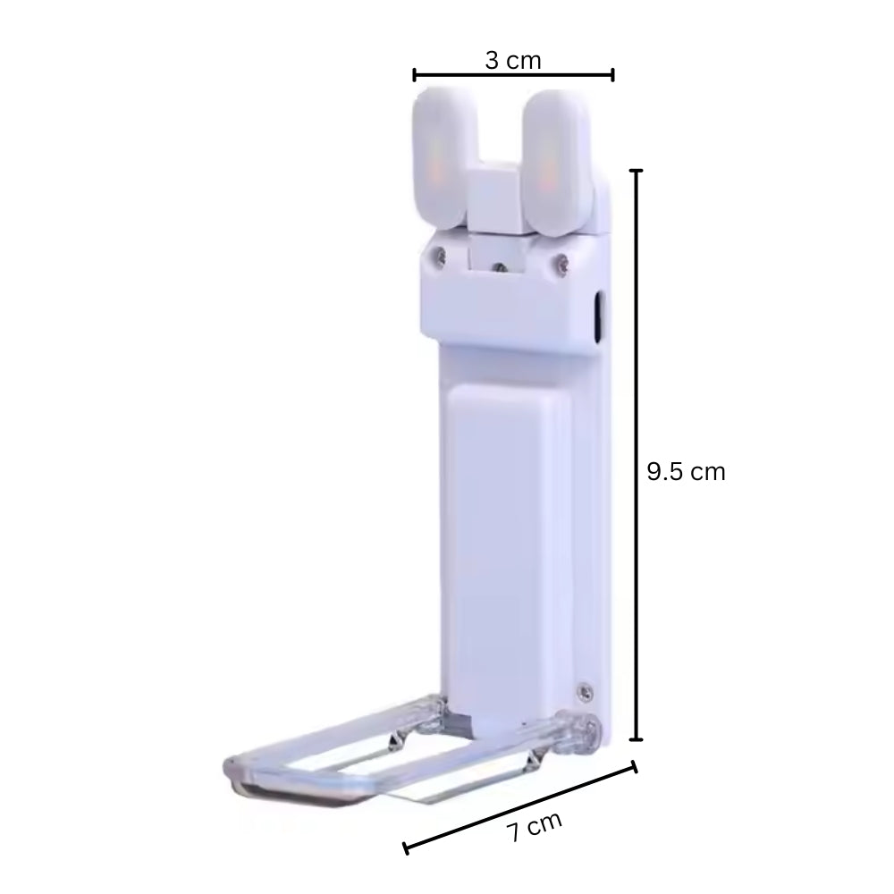 USB Rechargeable LED Clip-On Book Light for Bedtime Reading