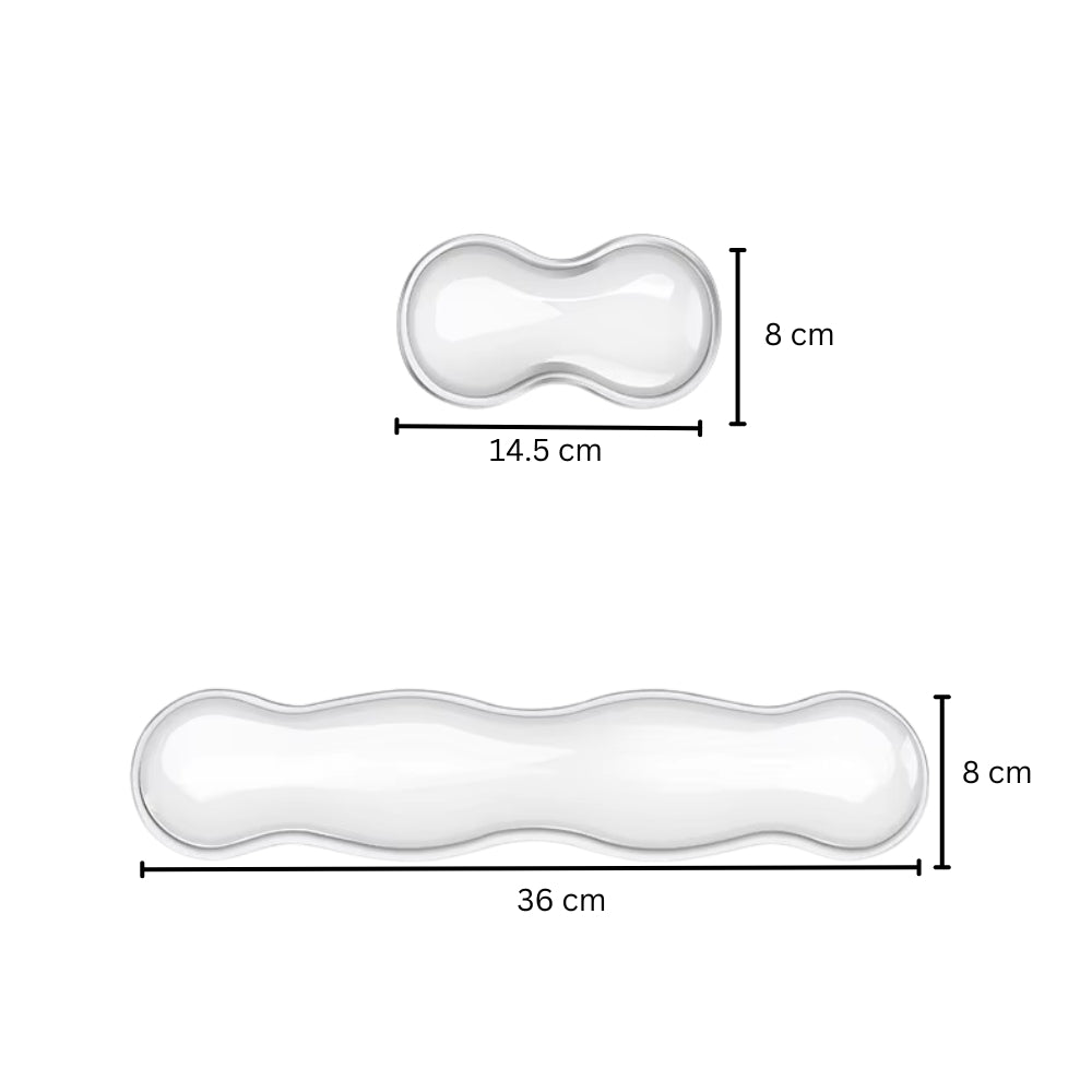 Mouse Pad with Wrist Rest and Anti-Slip Keyboard Rest for Office and Gaming