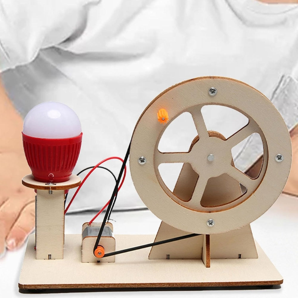 Hand Cranked DIY Generator Kit for Students and Kids