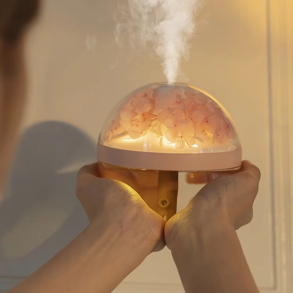 270ml USB Rechargeable Air Humidifier with LED Light and Mist Function