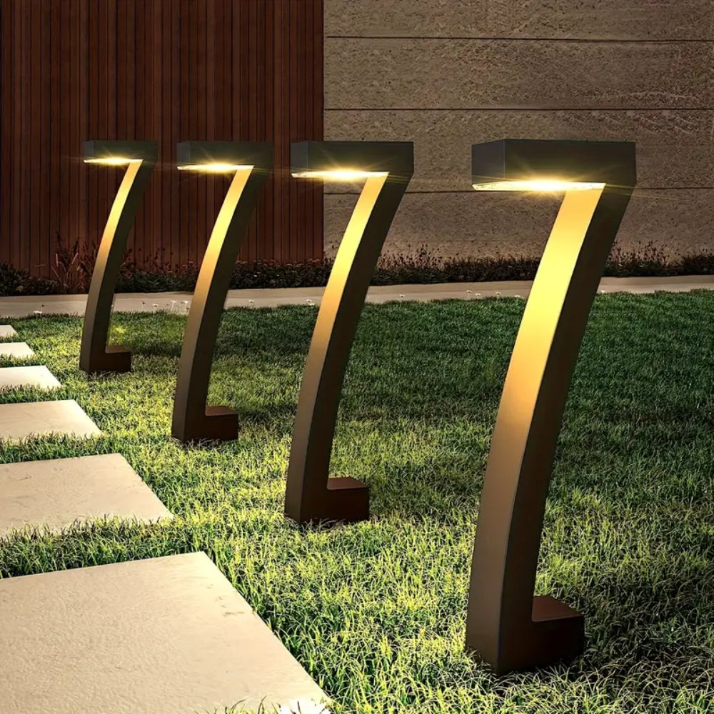 7 Shape Solar LED Garden Lights for Outdoor Pathway and Yard Decoration