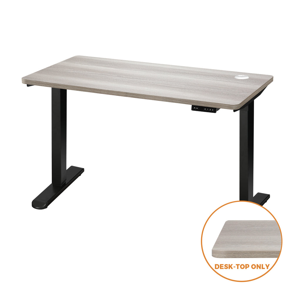 Adjustable Electric Standing Desk Top Grey Oak