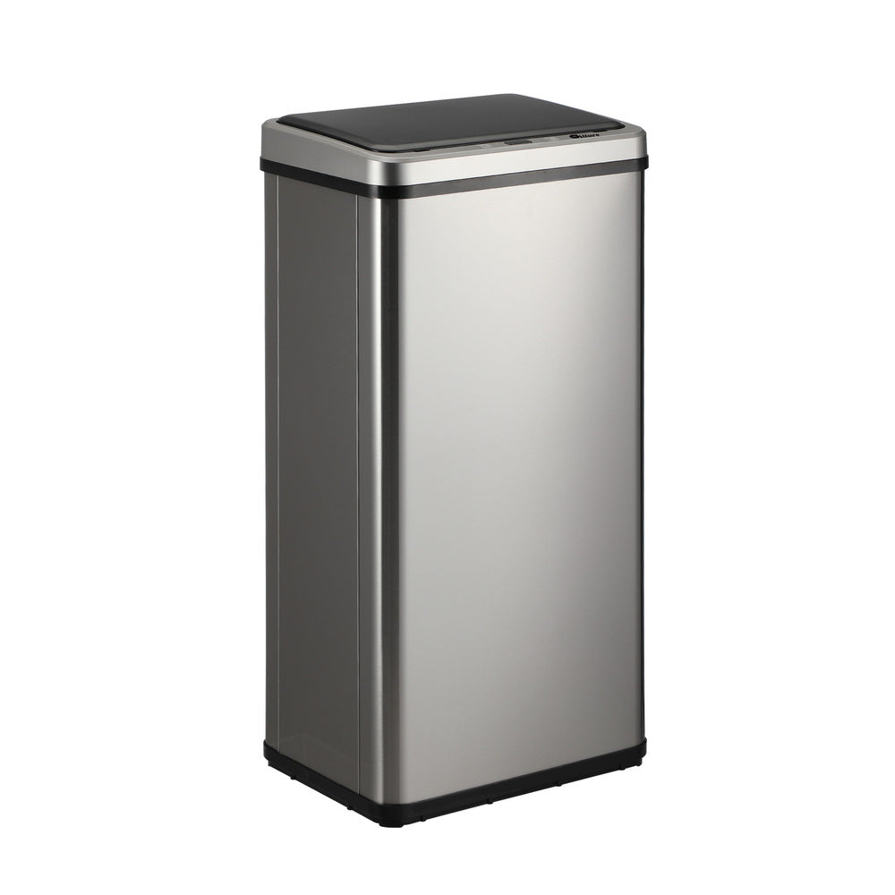Silver 50L Automatic Motion Sensor Rubbish Trash Bin