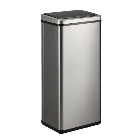 Silver Stainless Steel 60L Motion Sensor Bin