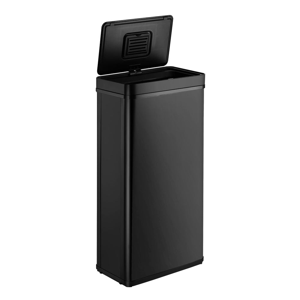 Black 75L Automatic Motion Sensor Rubbish Trash Bin