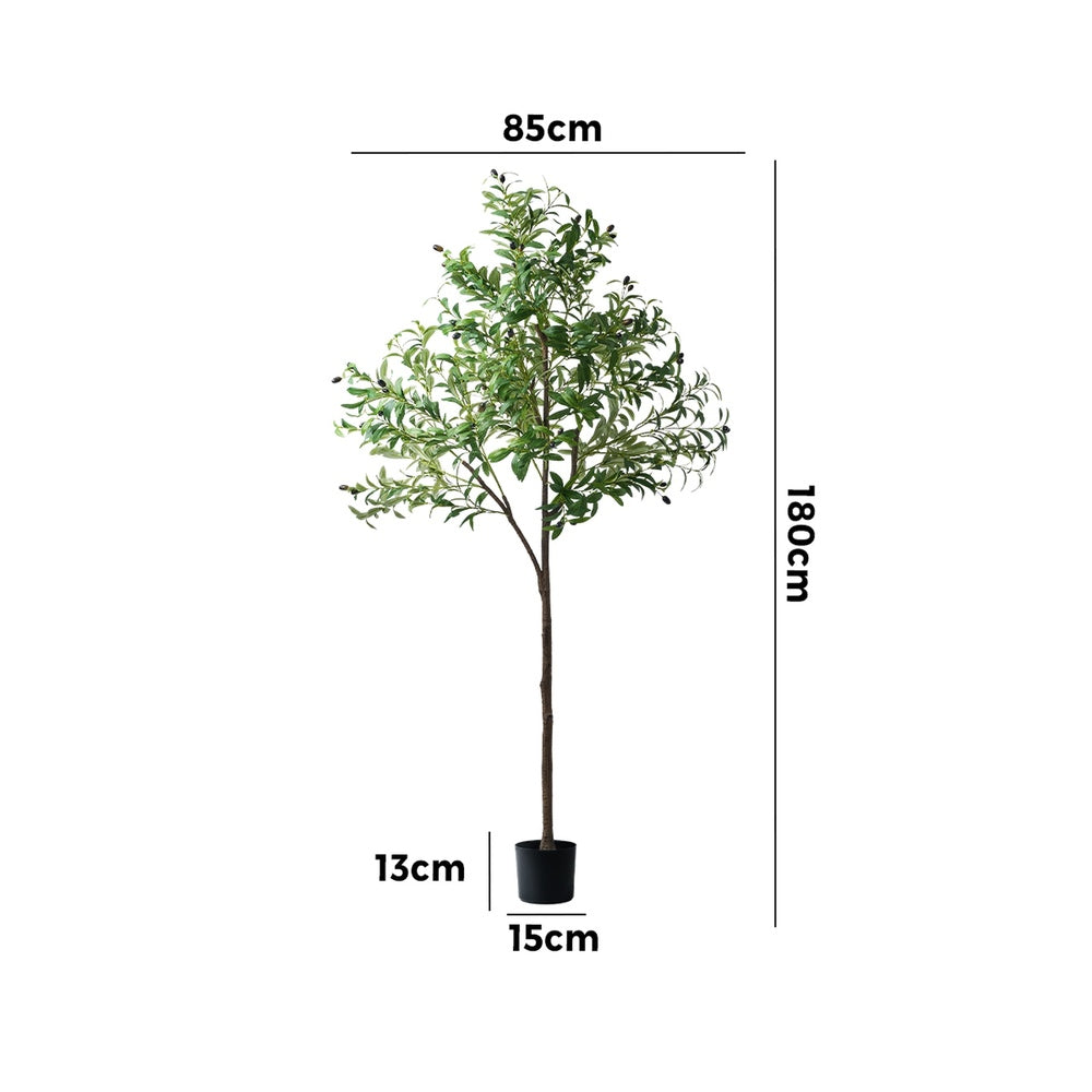 180cm Lifelike Artificial Olive Tree Faux Potted Plant