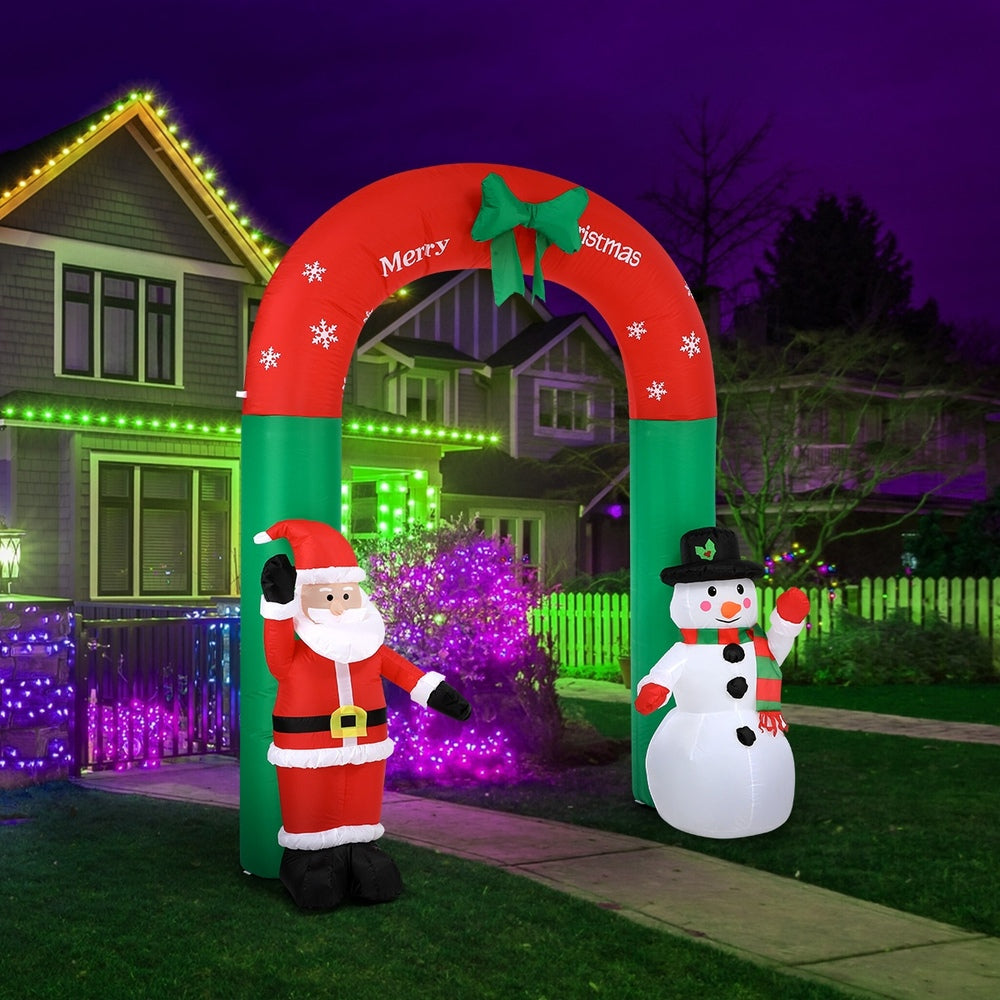 Christmas Inflatable Archway with LED Lights