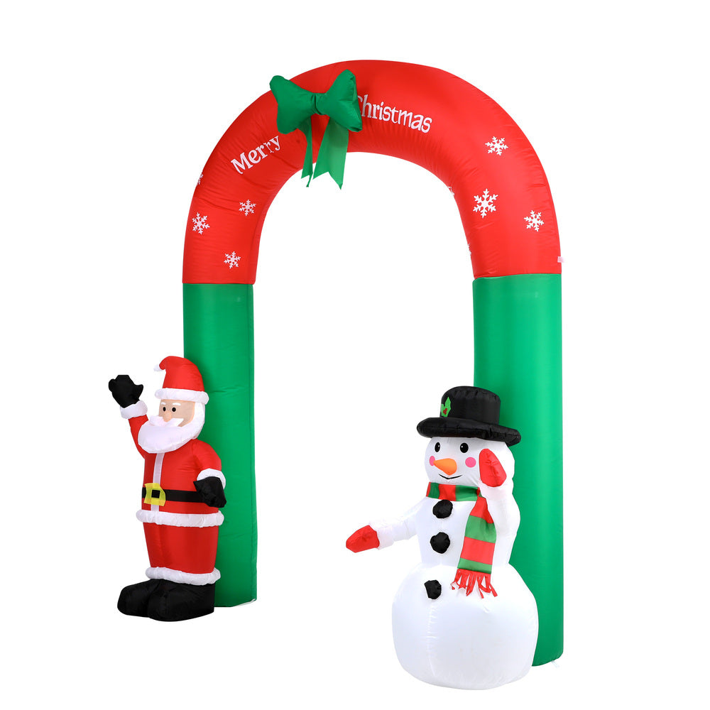 Christmas Inflatable Archway with LED Lights