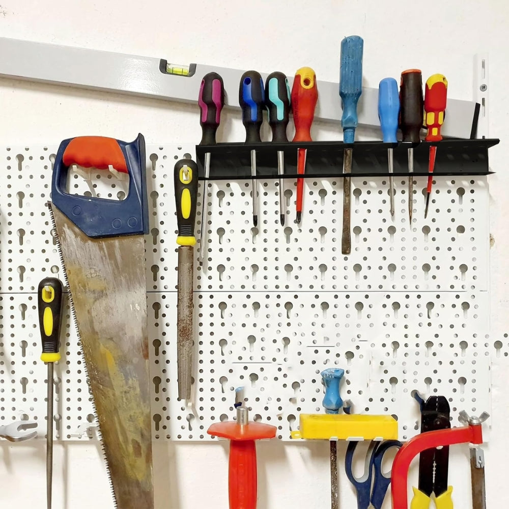 Wall-mounted 14-hole Hardware Tool Storage Base Stand