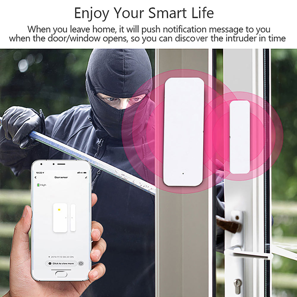 Tuya WiFi Zigbee Smart Home Contact Sensor Open Closed Detector