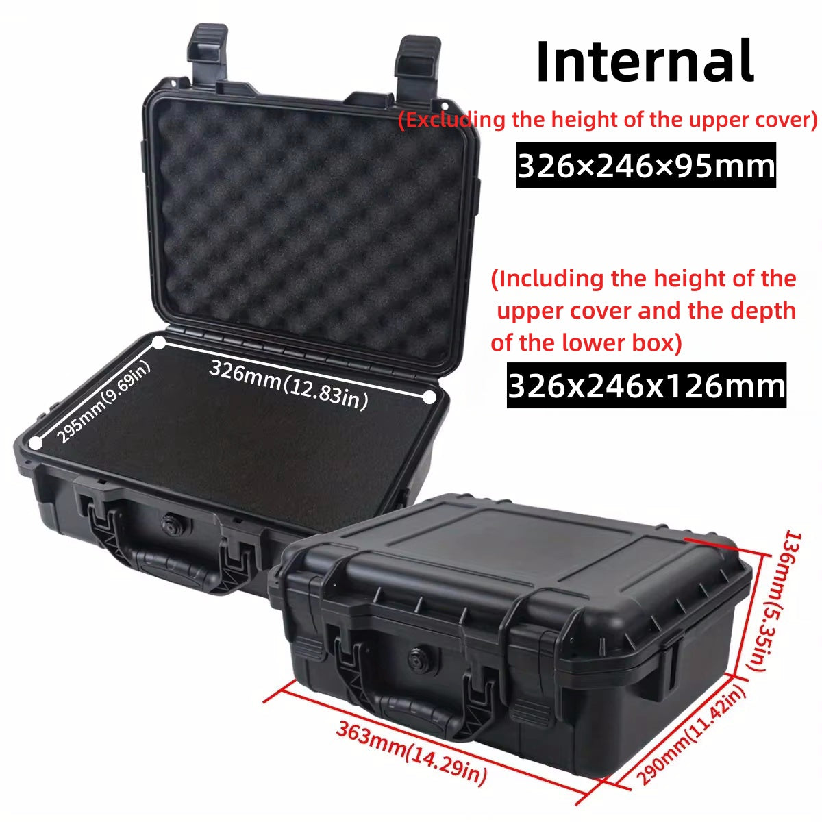 Waterproof Hard Carry Case Bag Hardware Toolbox