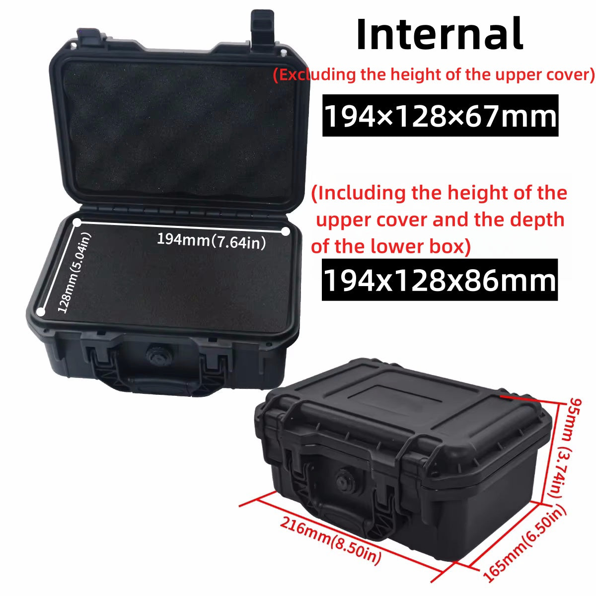 Waterproof Hard Carry Case Bag Hardware Toolbox