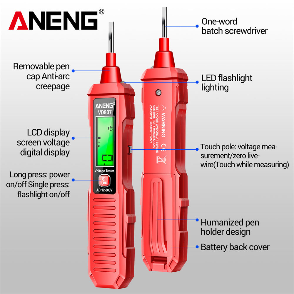 NCV Sensor Non-contact Wire Detector Electric Pen Tester