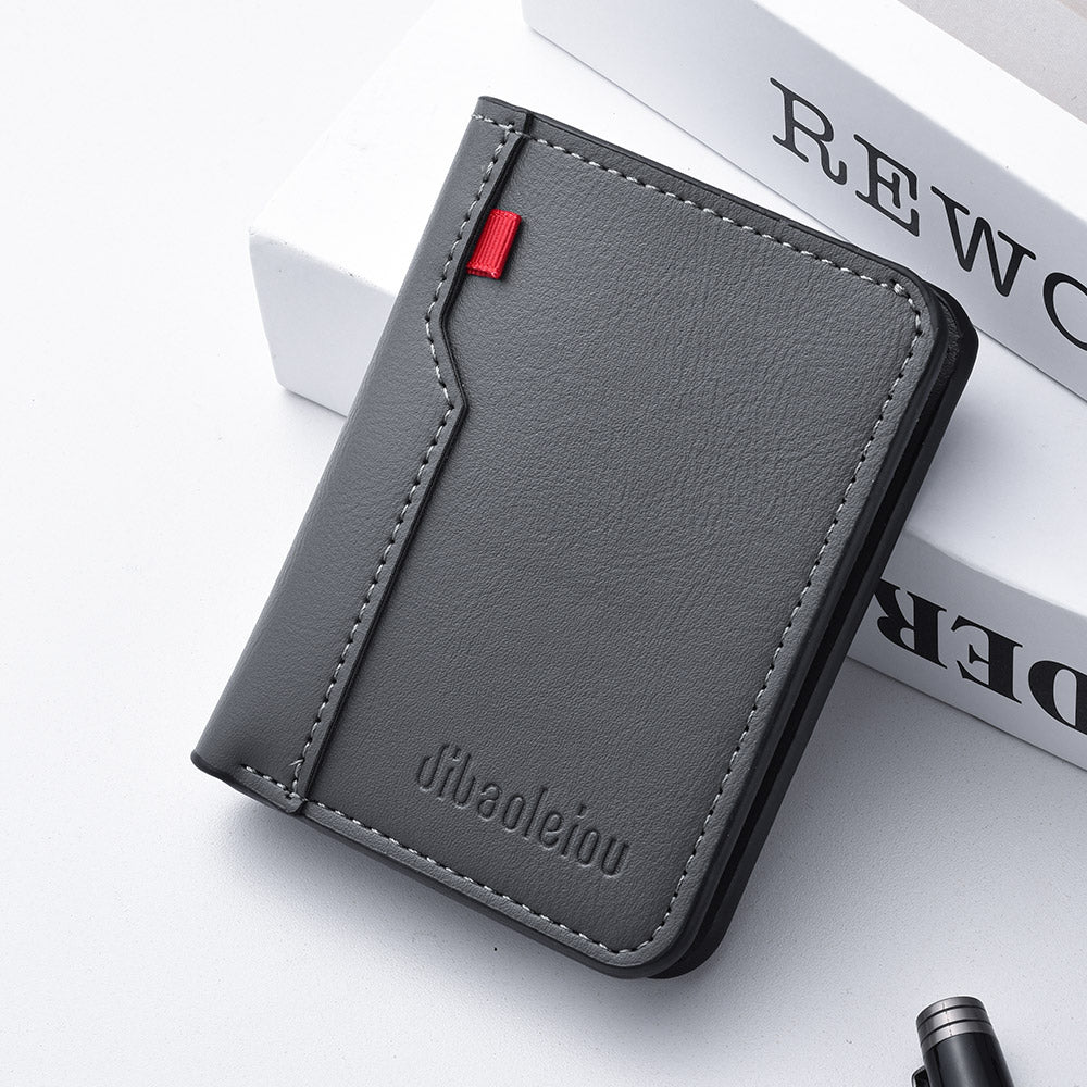 Ultra-thin Mini Soft PU Leather Credit Card Wallet