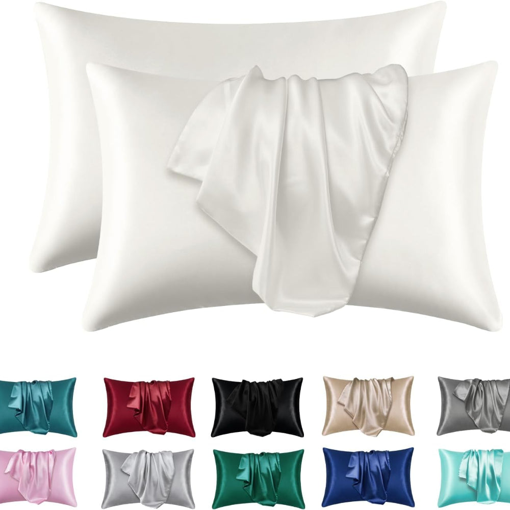 Cooling Hair and Skin-Friendly Sleep Silky Satin Pillowcases