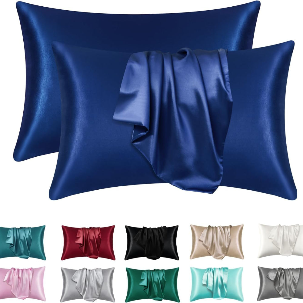 Cooling Hair and Skin-Friendly Sleep Silky Satin Pillowcases