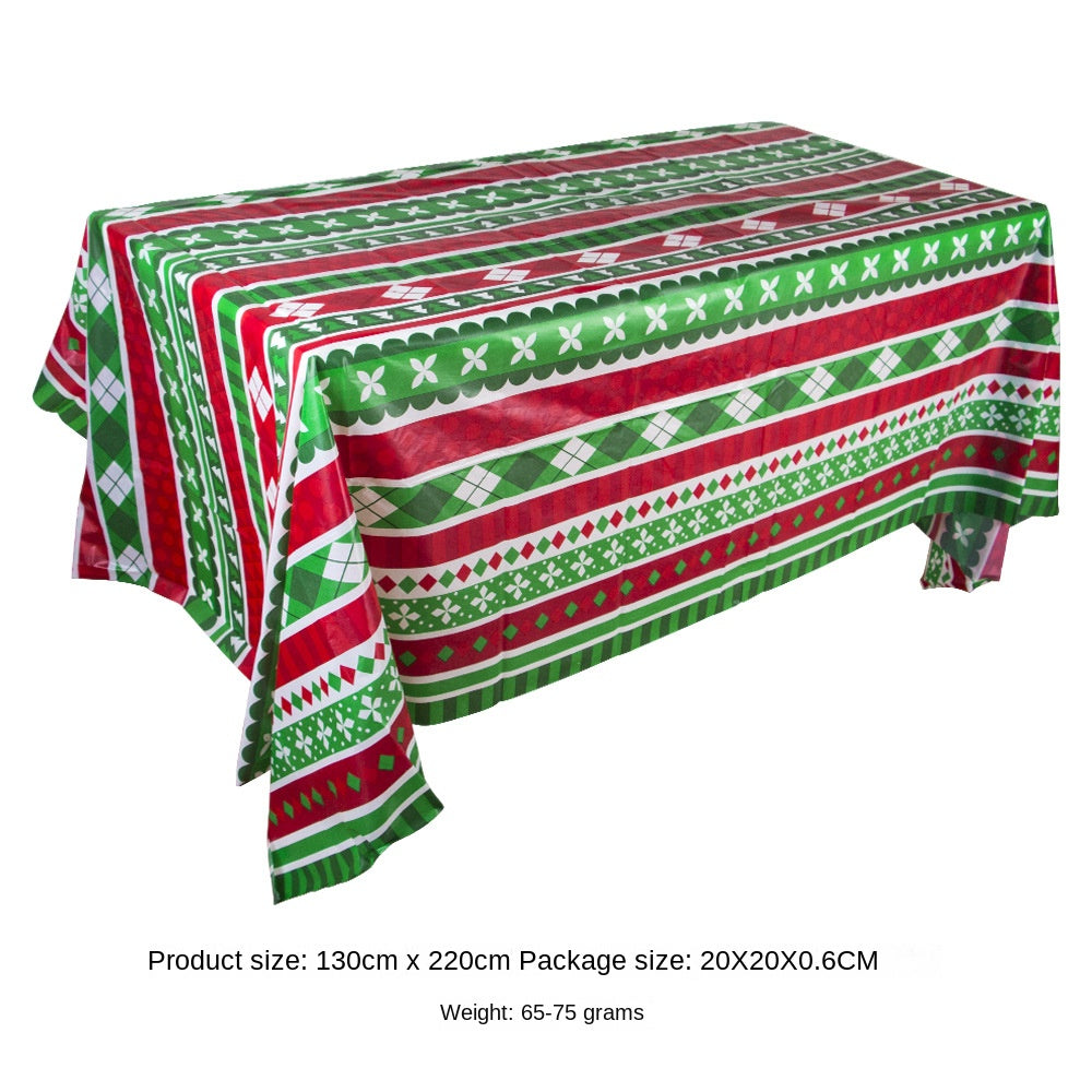 Halloween Decoration Tablecloth Pumpkin Spider Web Bat Plastic Table Cover