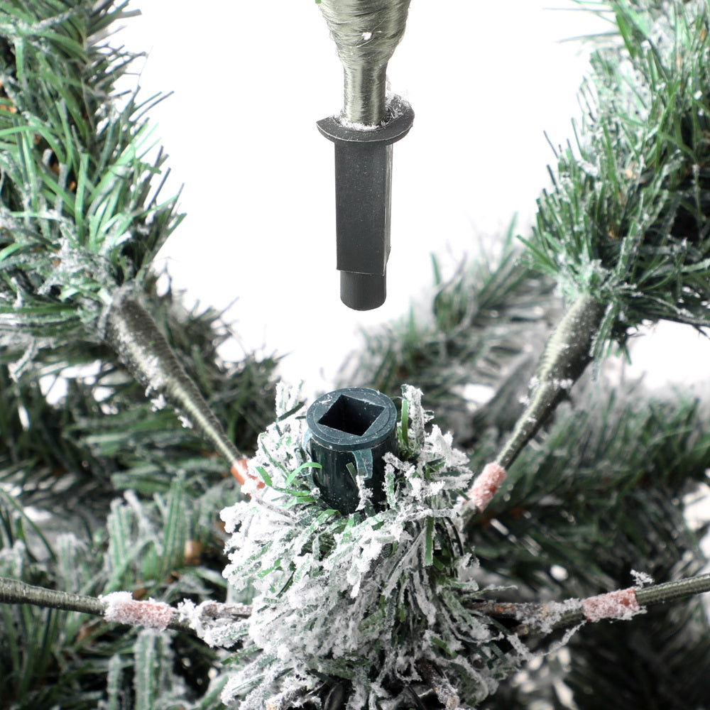 6FT Snow Flocked Green Christmas Tree