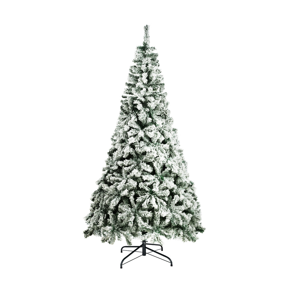 6FT Snow Flocked Green Christmas Tree