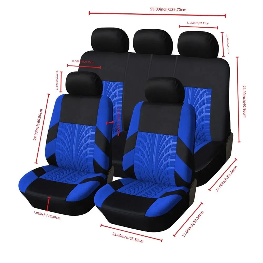 Car Universal Cloth Front Split Rear Bench Interior Covers