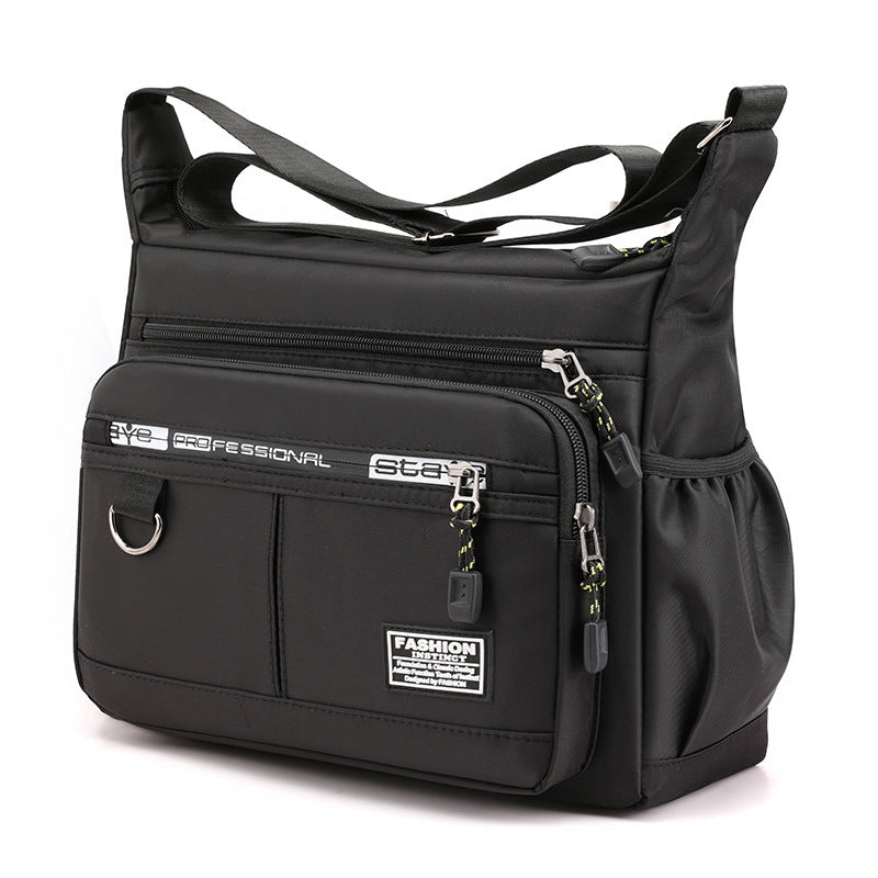 Men's Casual Multi-layer Pocket Fashion Single Shoulder Crossbody Messenger Bag