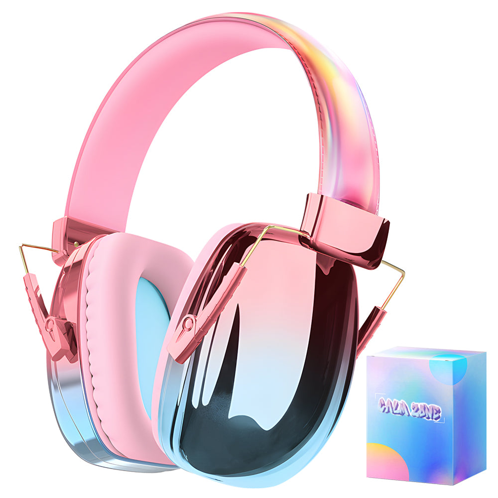 Fashionable Electroplated Earmuffs Kids Hearing Protector Anti-noise Headphones