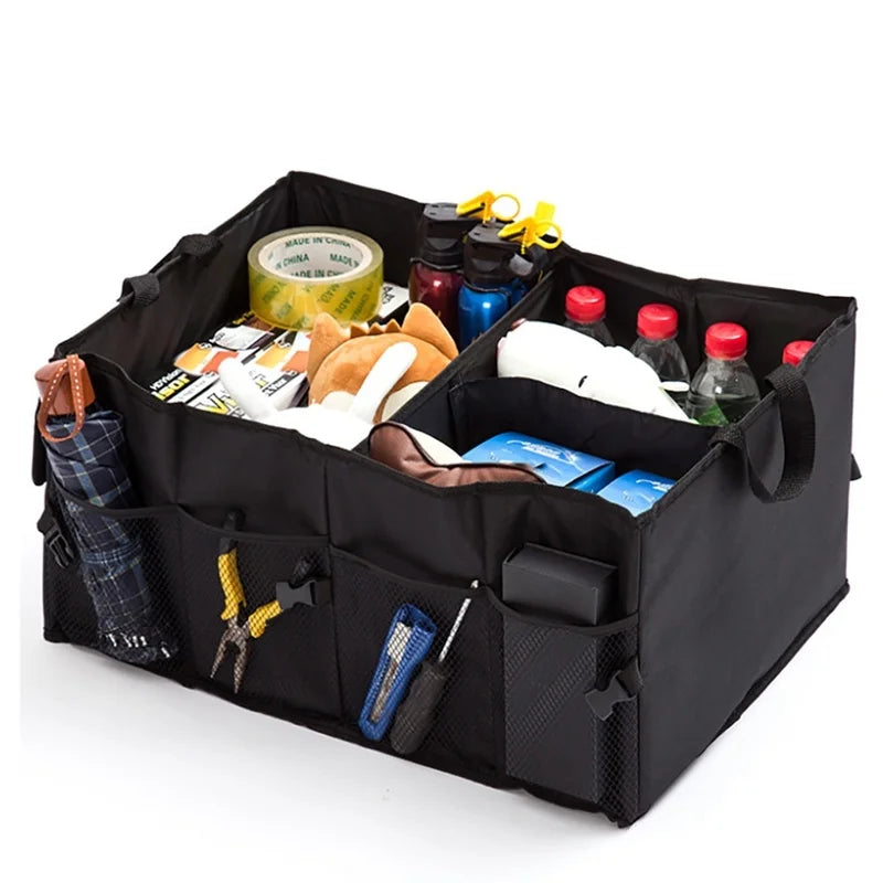 Car Trunk Storage Organizer Durable Collapsible Cargo Storage Tool