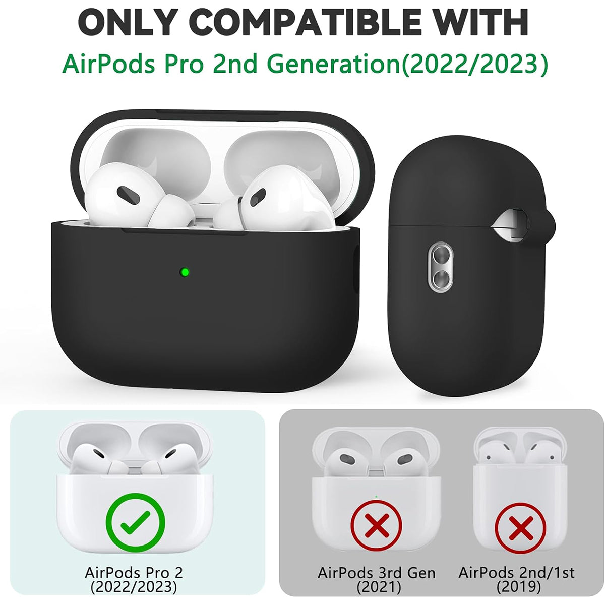 AirPods Pro Case Cover with Cleaner Kit Soft Silicone Protective Case