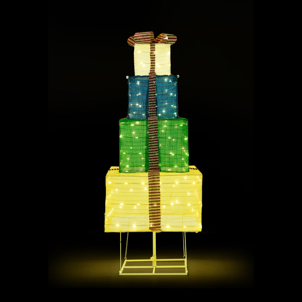 3D LED Christmas Gift Boxes Light with 8 Lighting Effects