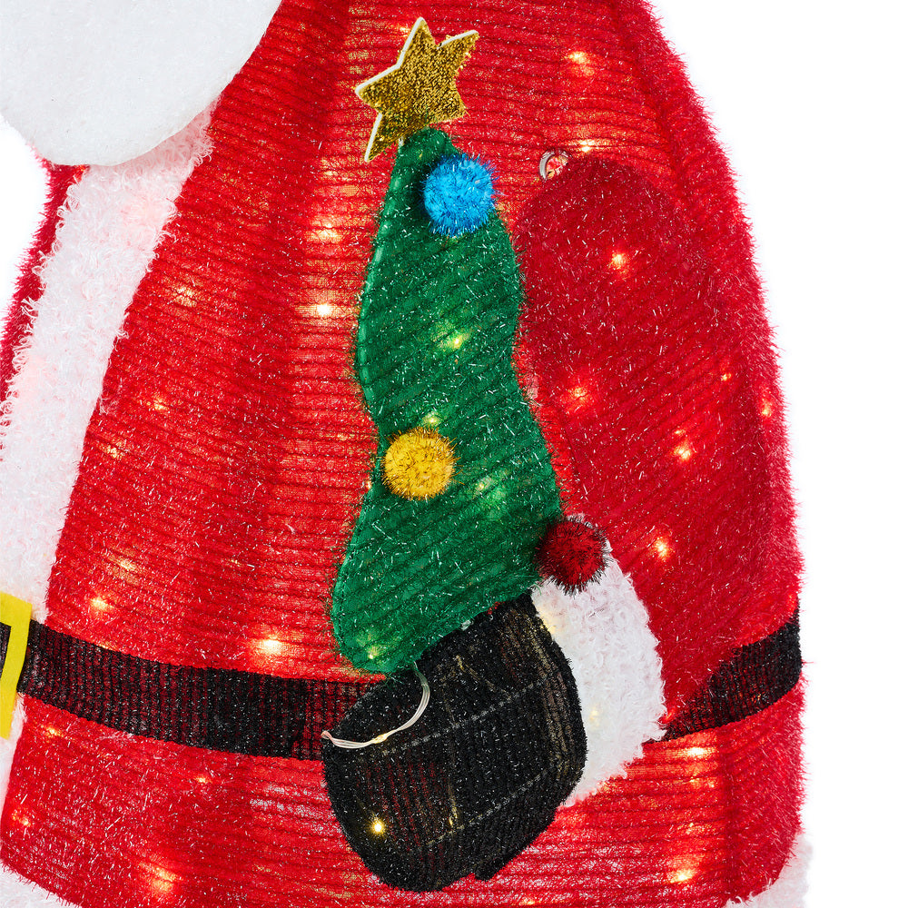 3D LED Christmas Santa Claus Light Festive Display