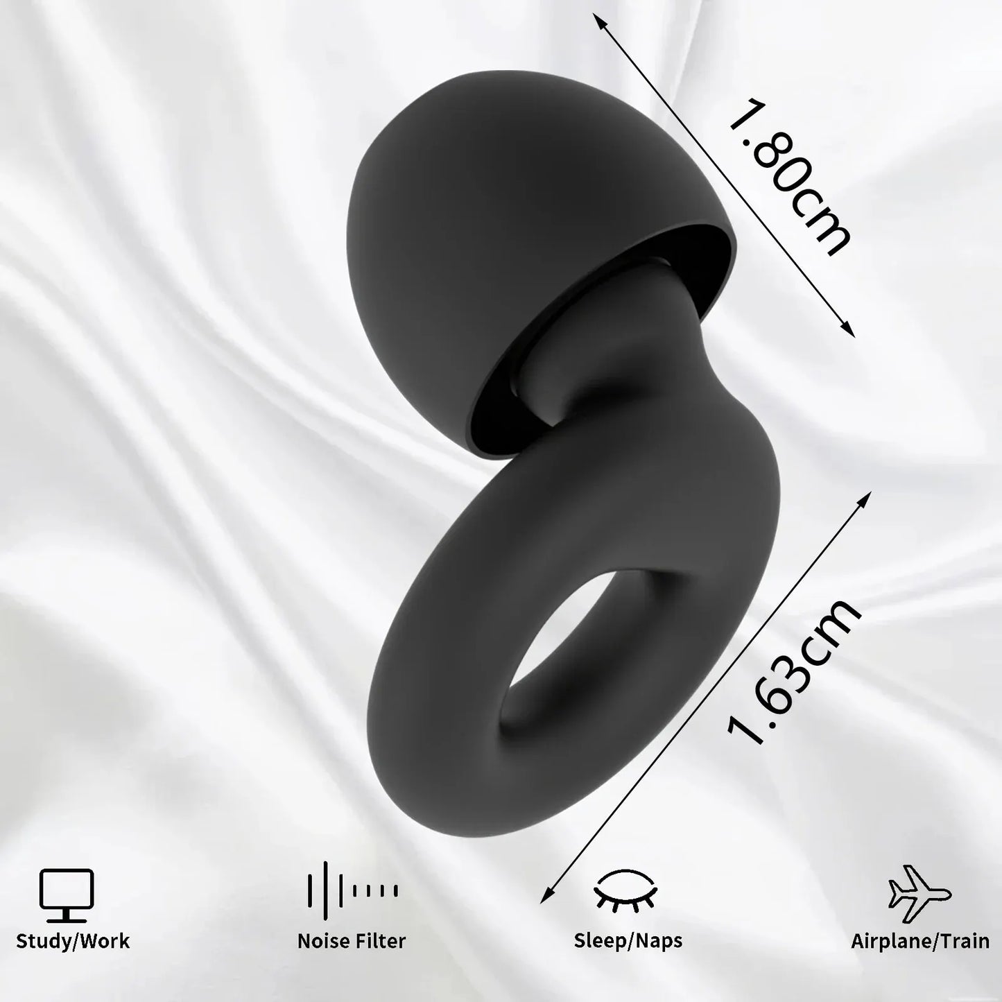 High Fidelity Noise Cancelling Silicone Ear Plugs Reusable Ear Plugs