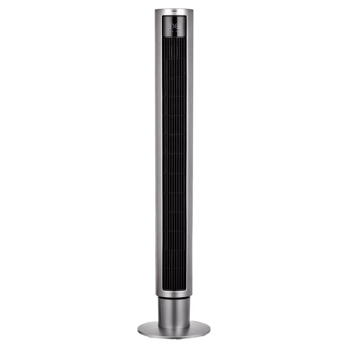Dimplex 110cm Tower Fan Digital Display 12H Timer 4 Modes Oscillating Silver 60W