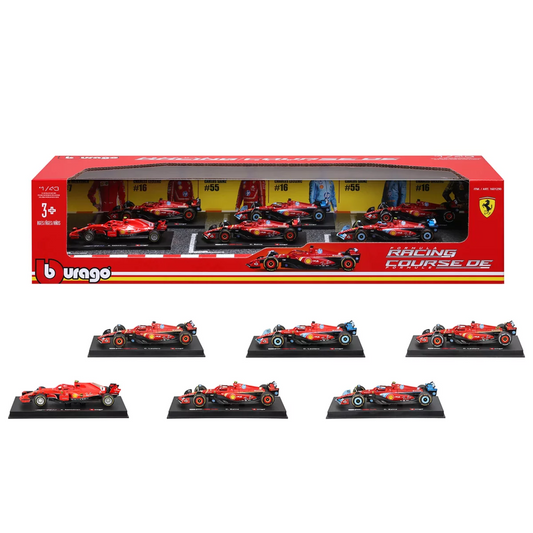 Maisto 1:43 Ferrari Formula Racing Die Cast 6 Pack 2026 Collectible Cars
