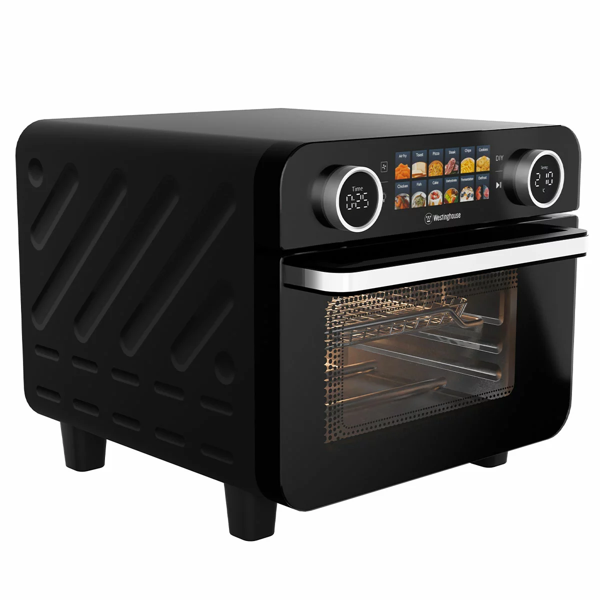 Westinghouse Digital Air Fryer Benchtop Oven 2200W 25L Black With HD display