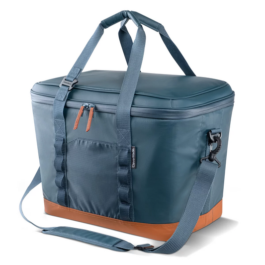 CleverMade Pacifica Pro Max 50 Can Collapsible Cooler Blue Leakproof Insulated