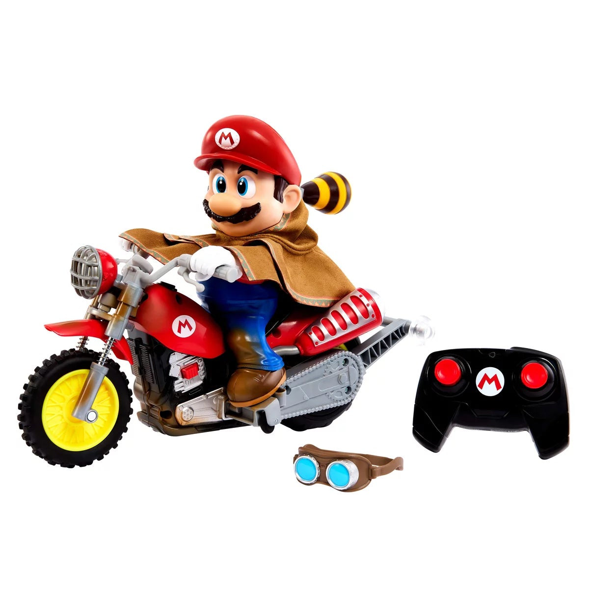 Hot Wheels Super Mario RC Motorcycle Mario Remote Control Stunt Wheelie Toy 6+