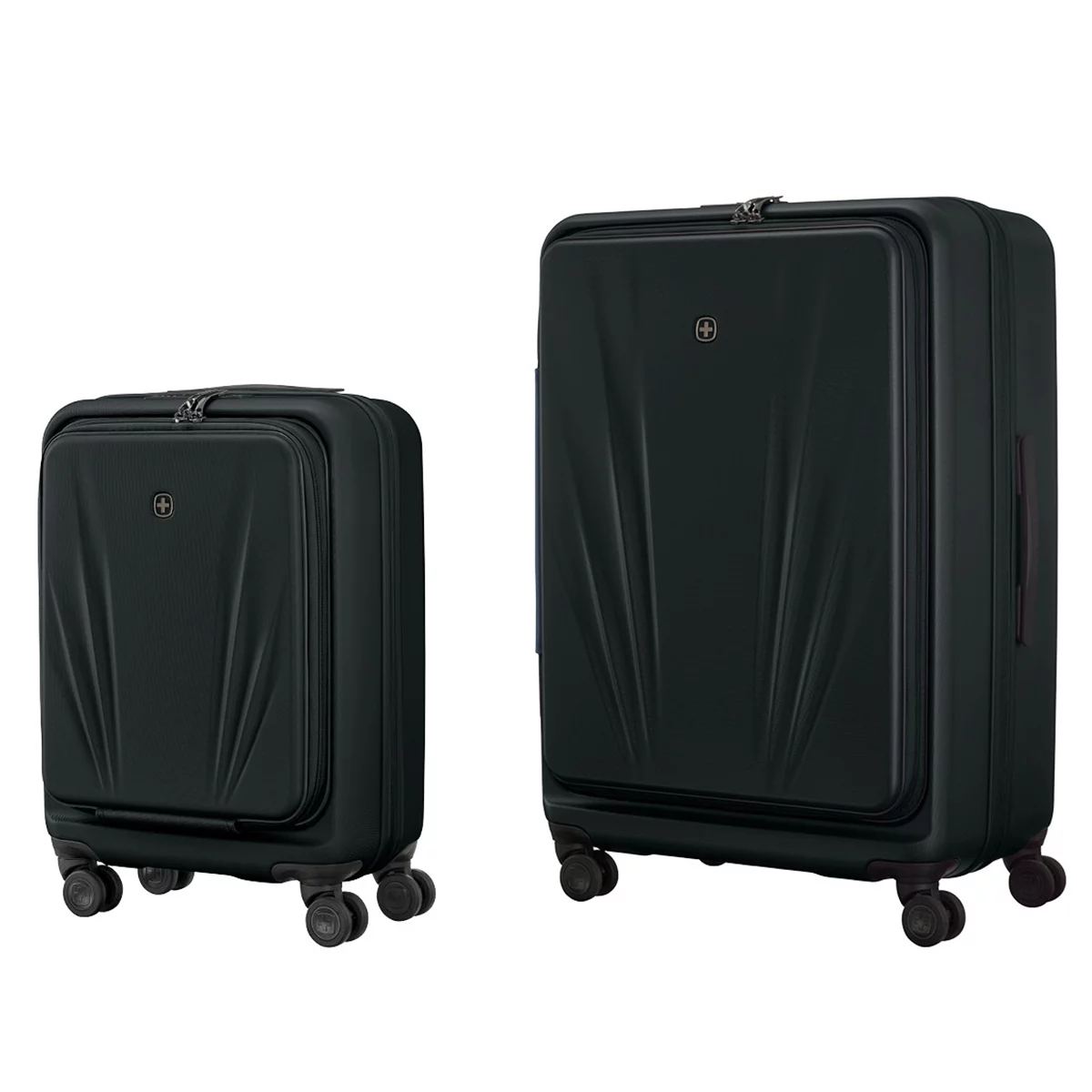 Wenger Skyon 2 Piece Hardside Luggage Set TSA Lock USB Expandable Black